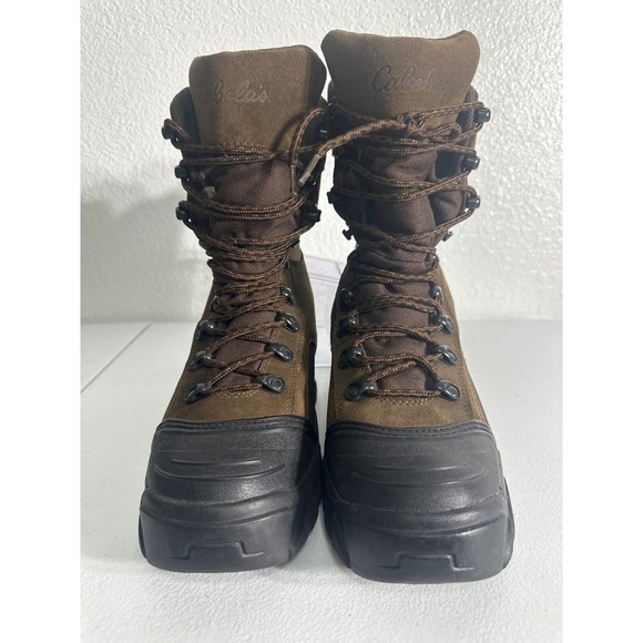 Cabelas Dry Plus Mens Brown Suede Lace Up Hunting Boots Size 9D main image 11